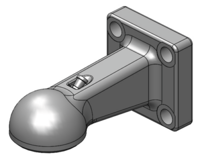 Zugöse mit Flansch K50 72x72 M16