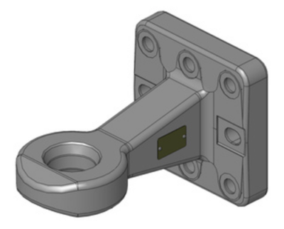 Zugöse mit Flansch Ø62mm 145x145 Challen