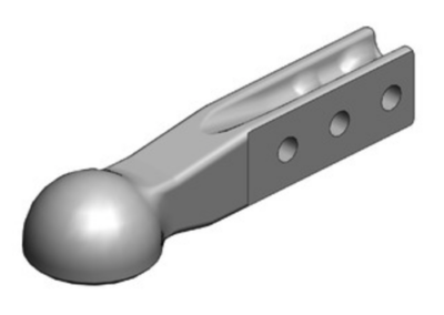 Zugöse absteckbar K80® H-Schaft 80x60