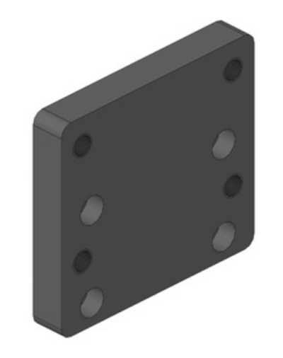 Anschraubplatte 140x80 M16 versetz 2-Pos