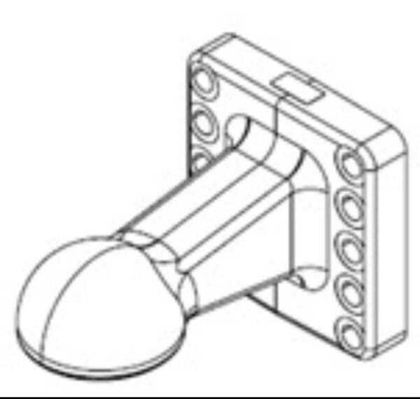 Zugöse mit Flansch K110 200x200