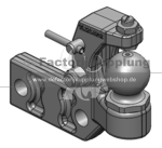 Zwangslenkung K50 L m. Niederhalter Für K80®-Lagerböcke / Tragplatten