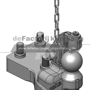 Zwangslenkung K50 L m. Niederhalter Für K80®-Lagerböcke / Tragplatten