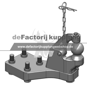 Zwangslenkung K50 L m. Niederhalter Für K80®-Lagerböcke / Tragplatten