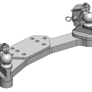 Zwangslenkung K50 R/L m. Niederhalter / Für K80®-Lagerböcke / Tragplatten