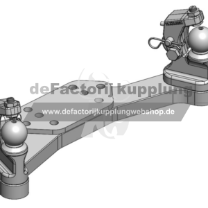 Zwangslenkung K50 R/L m. Niederhalter / Für K80®-Lagerböcke / Tragplatten