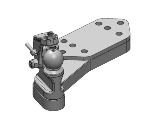 Zwangslenkung K50 L m. Niederhalter Für K80®-Lagerböcke / Tragplatten