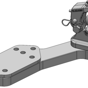 Zwangslenkung K50 R m. Niederhalter  Für K80®-Lagerböcke / Tragplatten