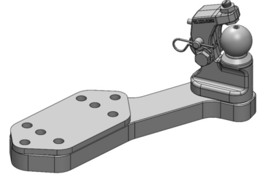 Zwangslenkung K50 R m. Niederhalter  Für K80®-Lagerböcke / Tragplatten