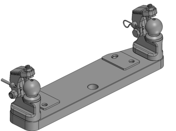 Zwangslenkung K50 R/L m. Niederhalter Für K80®-Lagerböcke / Tragplatten