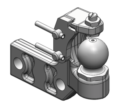 Zwangslenkung K50 R/L m. Niederhalter Für K80®-Lagerböcke / Tragplatten