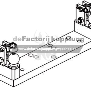 ZWL K50 beidseitig mit Niederhalter Für K80®-Lagerböcke