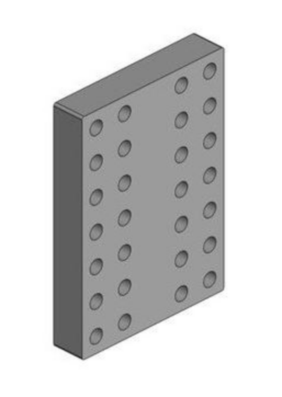 Anschweißplatte 160x160 M20 3-Positionen