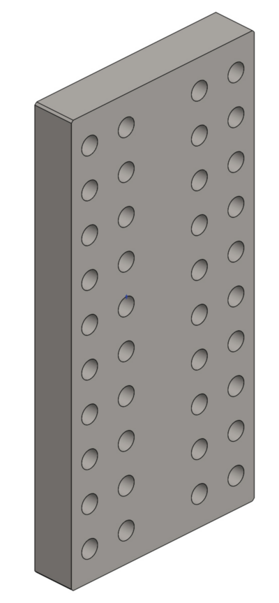 Anschweißplatte 160x160 M20 6-Positionen
