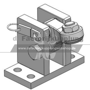Verriegelung K80® komplett Manuell 120x40