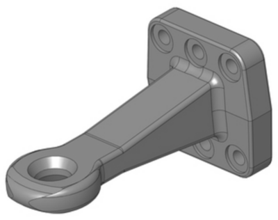 Zugöse mit Flansch Ø40mm 110x100 DIN 740