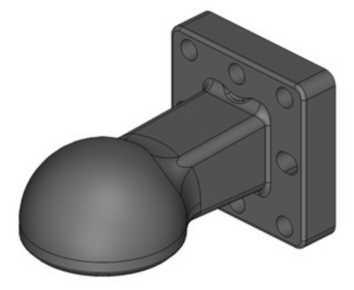 Zugöse mit Flansch K80® 110x100 4t kurz