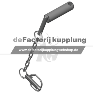 Verriegelungsbolzen m. Kette Ø25x100